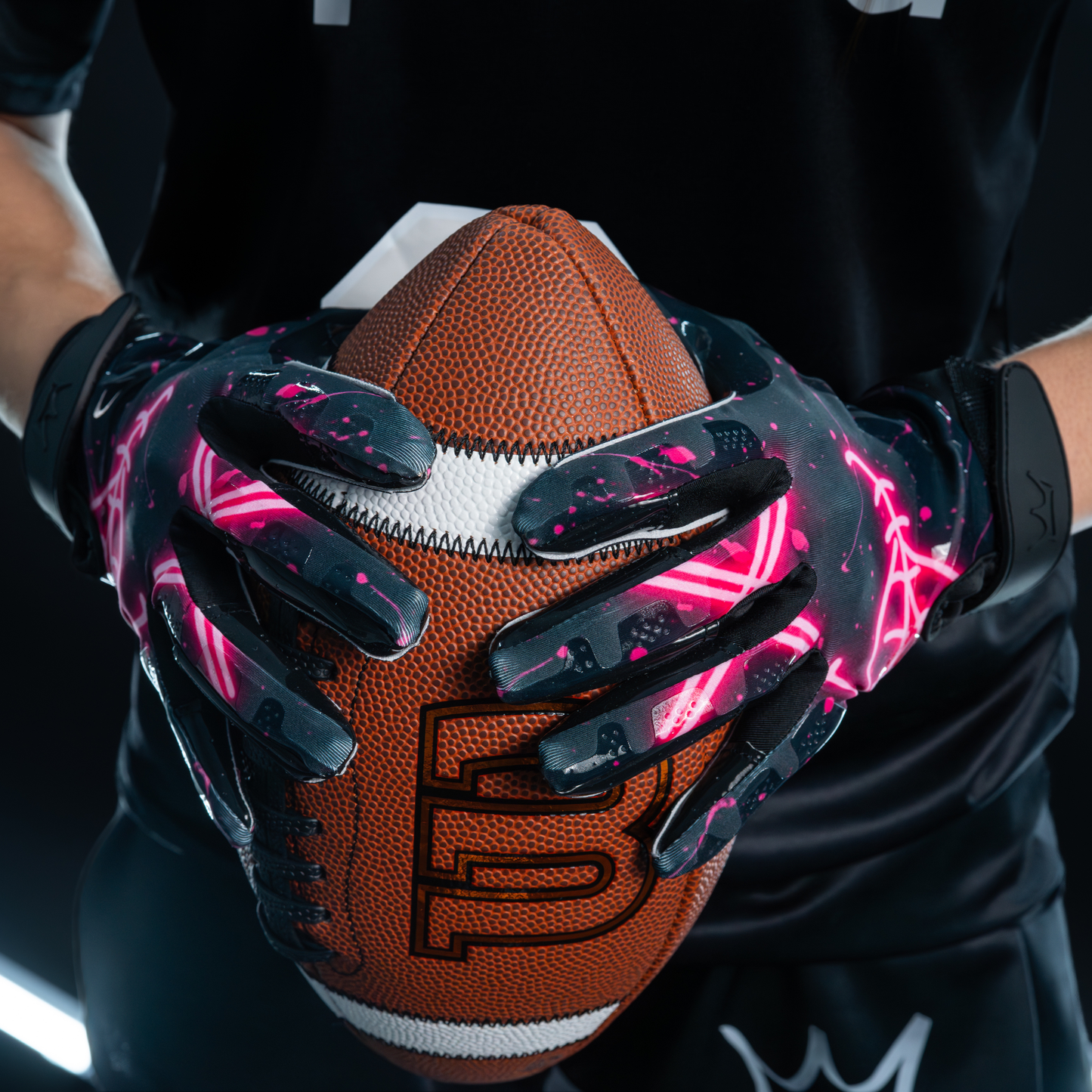 AlphaGrip Football Gloves ⎸ Pink Panic