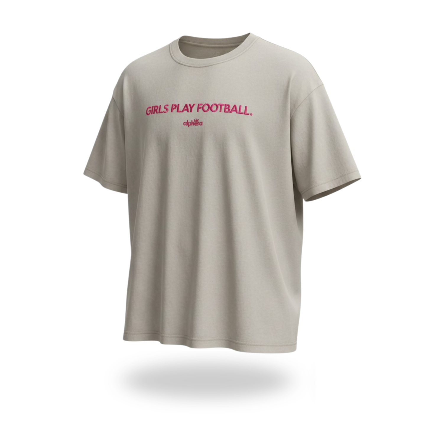 Girl's Play Football ⎸ Embroidered Heavyweight Tee