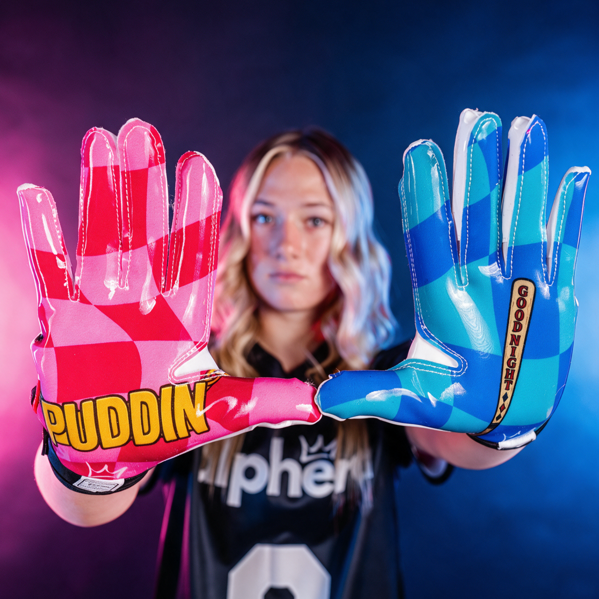 AlphaGrip Football Gloves ⎸ Villain's Sweetheart