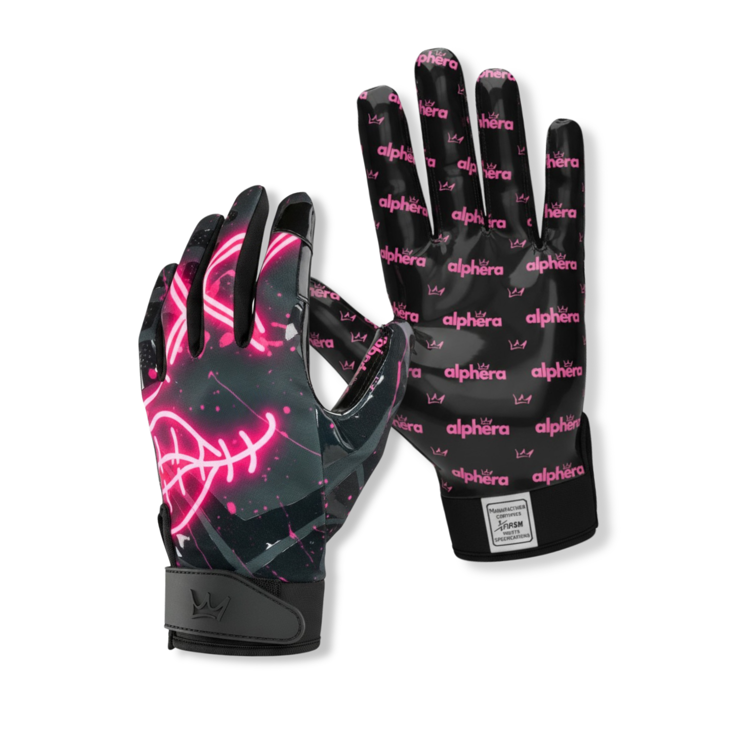 AlphaGrip Football Gloves ⎸ Pink Panic