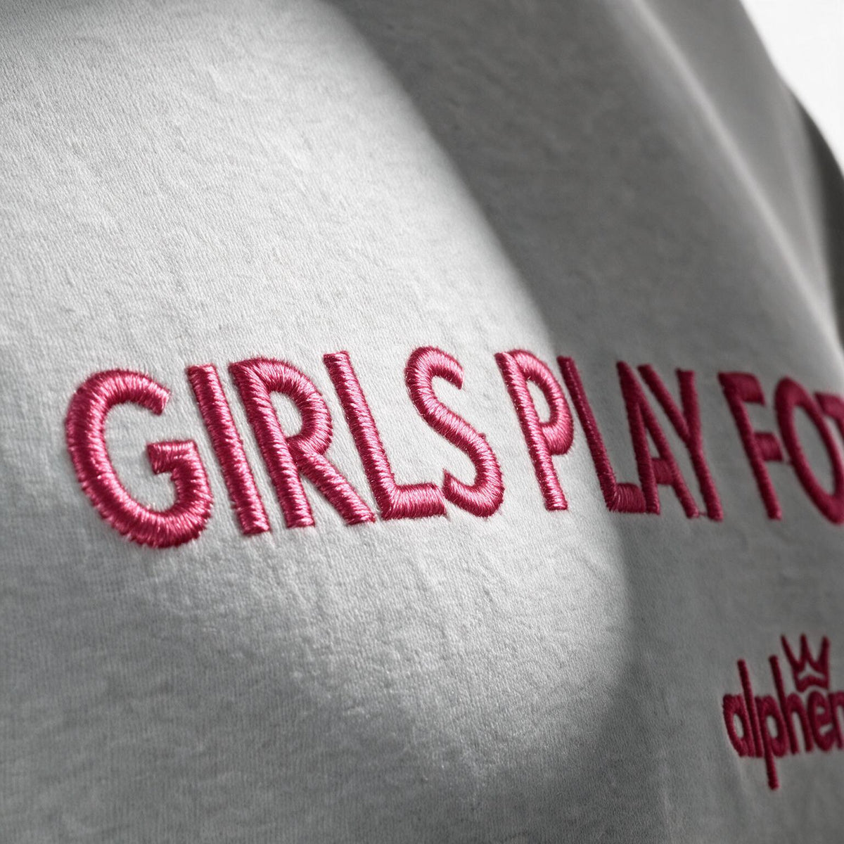Girl's Play Football ⎸ Embroidered Heavyweight Tee