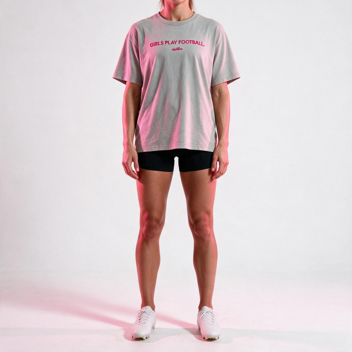 Girl's Play Football ⎸ Embroidered Heavyweight Tee